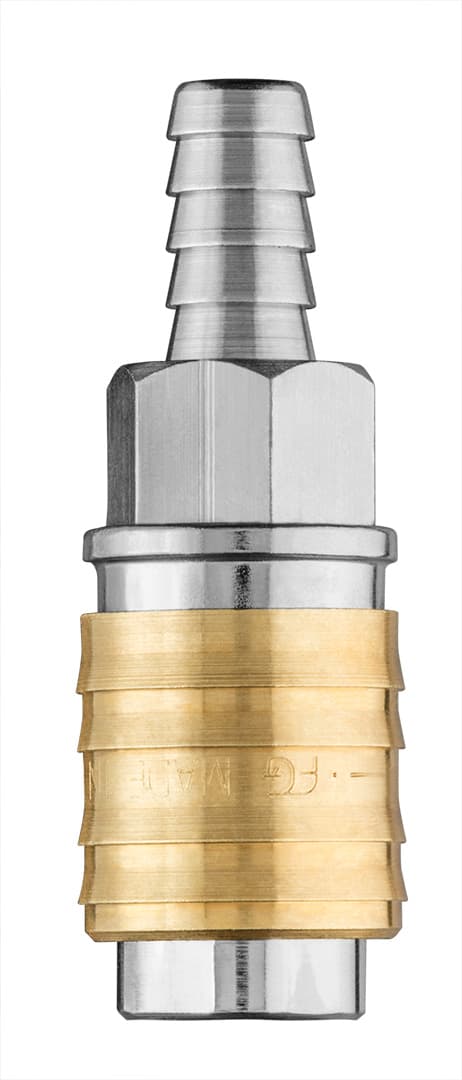 Szybkozłączka do kompresora ze stali nierdzewnej z wyjściem na wąż 10 mm 6