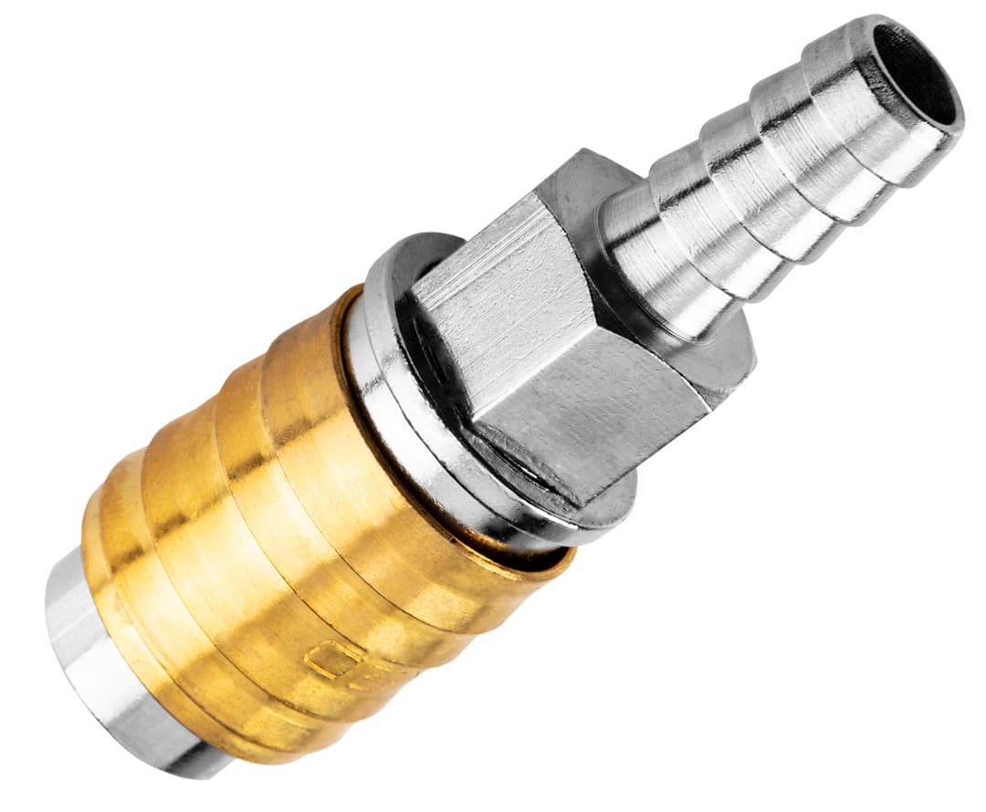 Szybkozłączka do kompresora ze stali nierdzewnej z wyjściem na wąż 10 mm 10