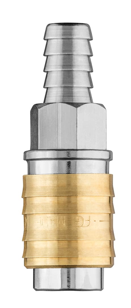 Szybkozłączka do kompresora ze stali nierdzewnej z wyjściem na wąż 12 mm 6