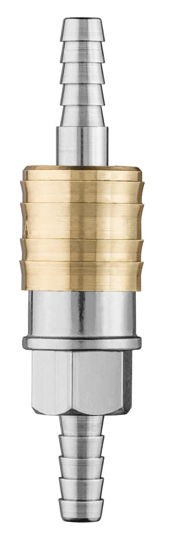 Szybkozłączka do kompresora ze stali nierdzewnej z końcówką na wąż 6 mm 7