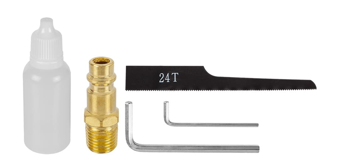 Pneumatyczna piła czołowa do metalu, drewna i tworzyw sztucznych 4