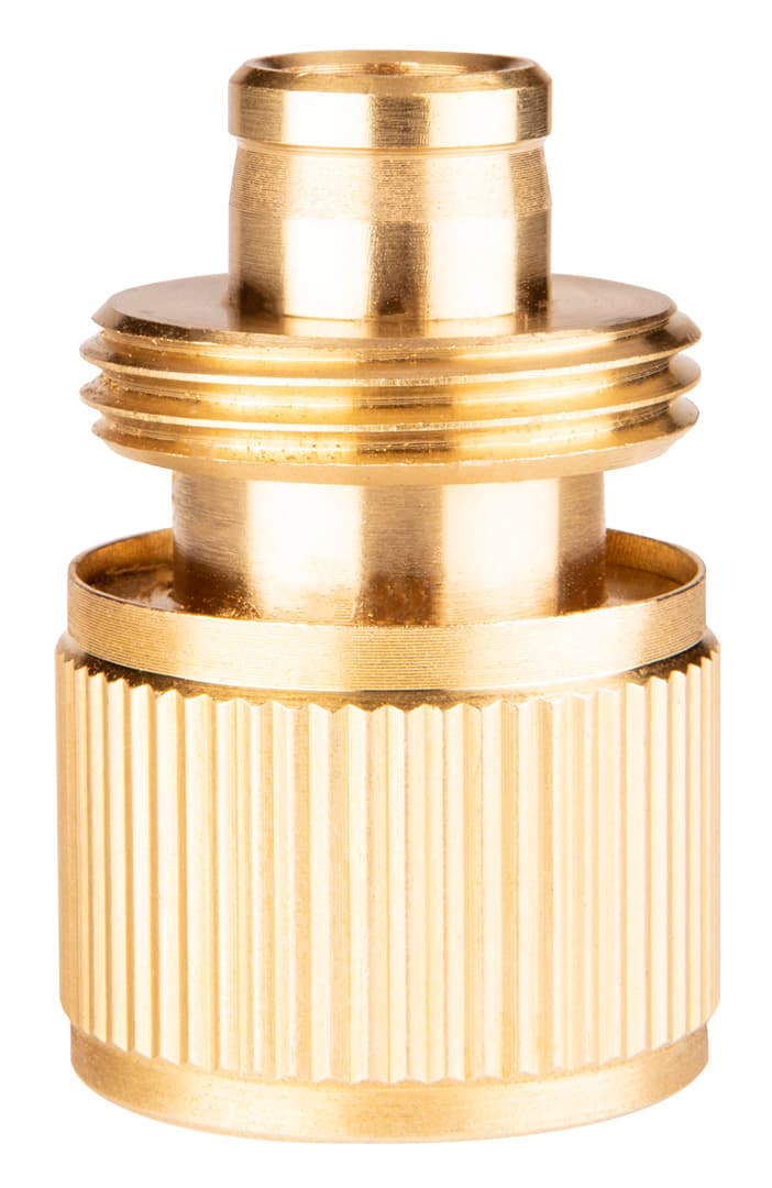 Złączka przelotowa mosiężna 1/2 cala do węża ogrodowego 4