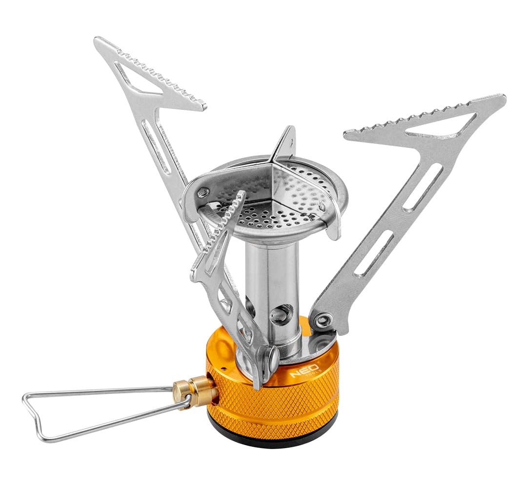 Palnik gazowy turystyczny z dwoma nabojami gazowymi 8