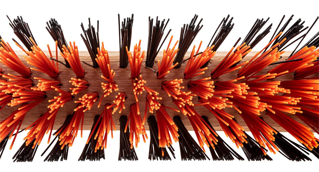 Szczotka ulicowa 30 cm z metalowym uchwytem 10