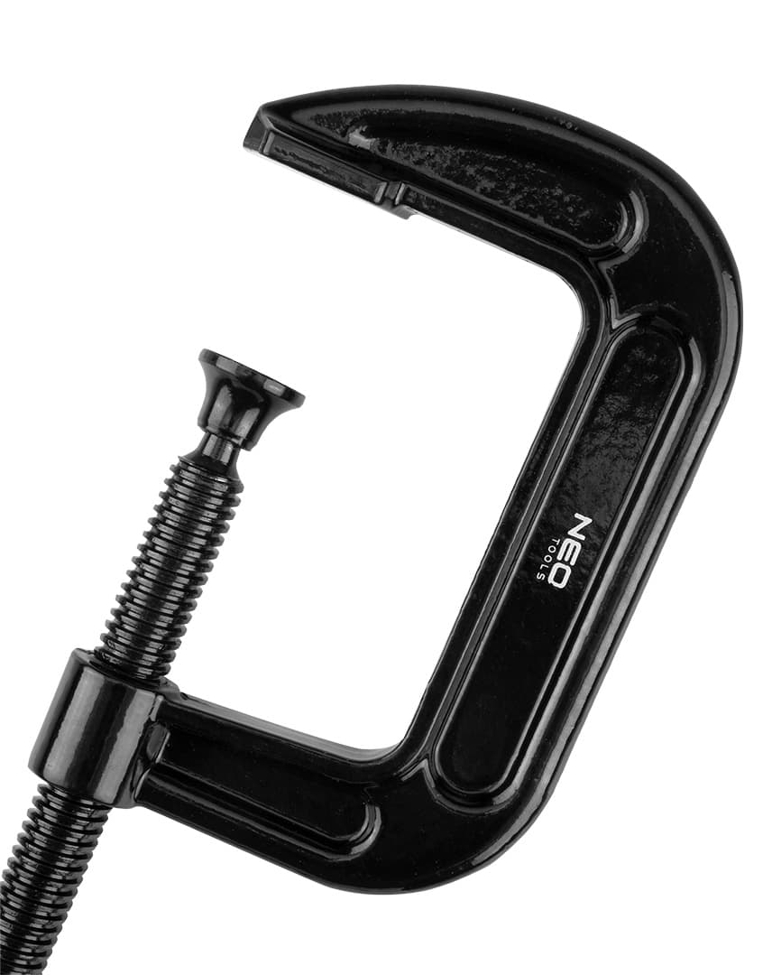 Ścisk stolarski śrubowy typ C (G) 75 mm żeliwny 485 g 5