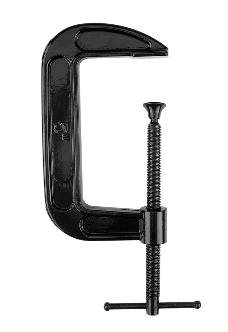 Ścisk stolarski śrubowy typ C (G) 125 mm żeliwny 8