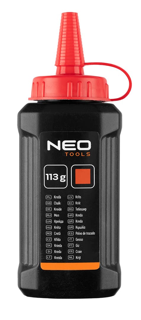 Sznurek traserski z tworzywa sztucznego z przekładnią 3:1 i kredą czerwoną 5