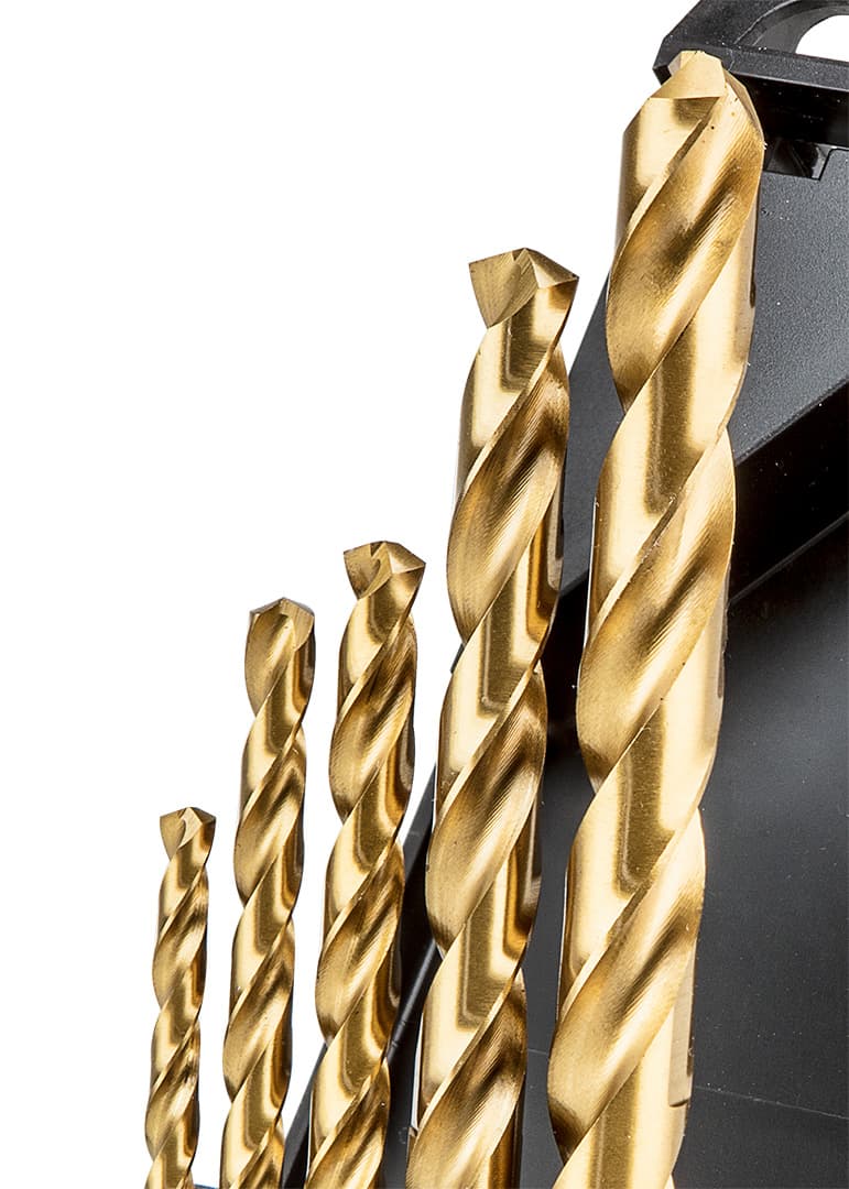 Wiertła do metalu HSS-TiN 4.0-10 mm, zestaw 5 sztuk 3