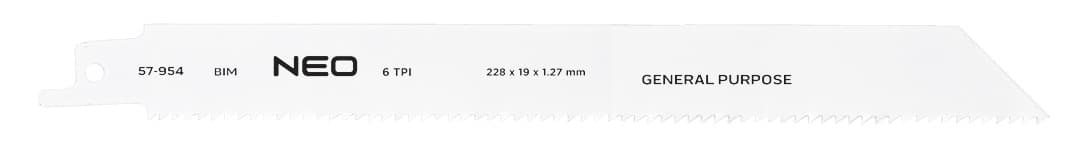 Brzeszczoty do piły szablastej 228 mm 6 TPI 2 sztuki 3