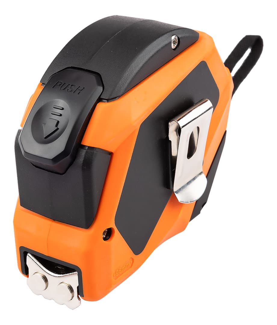 Miara zwijana stalowa 10 m x 25 mm z podwójną podziałką 6