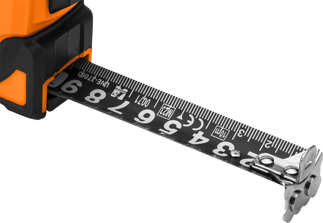 Miara zwijana stalowa Super Black 7,5 m x 25 mm z auto blokadą i magnesem 5