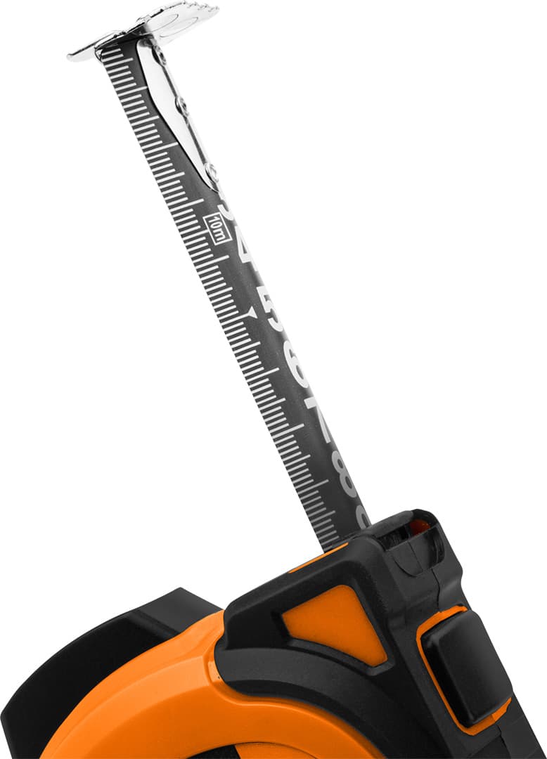 Miara zwijana stalowa Super Black 7,5 m x 25 mm z auto blokadą i magnesem 8