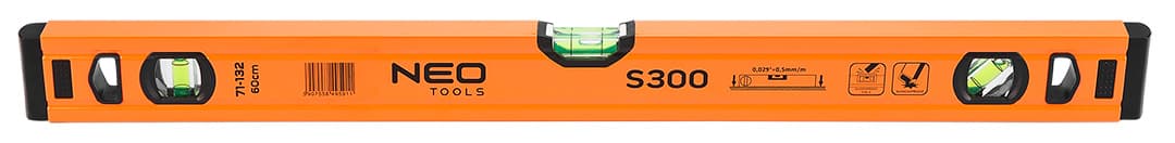 Poziomnica aluminiowa S 300 z 3 libellami 60 cm 5