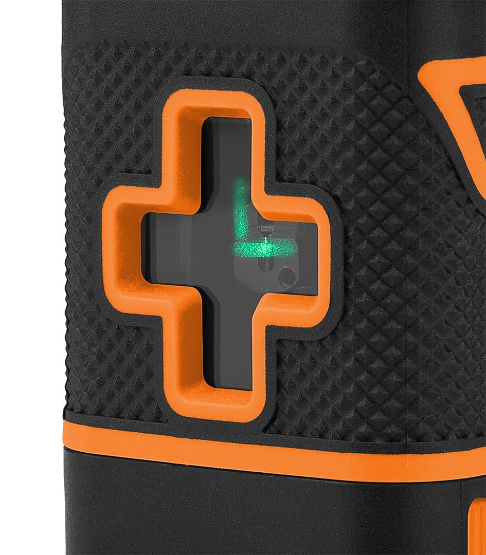 Laser krzyżowy 15 m zielony z etui 8