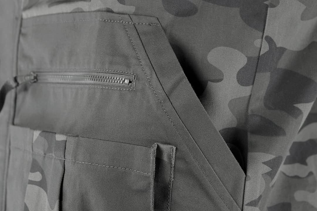 Bluza robocza Camo URBAN w kamuflażu szarym, rozmiar XXXL 9