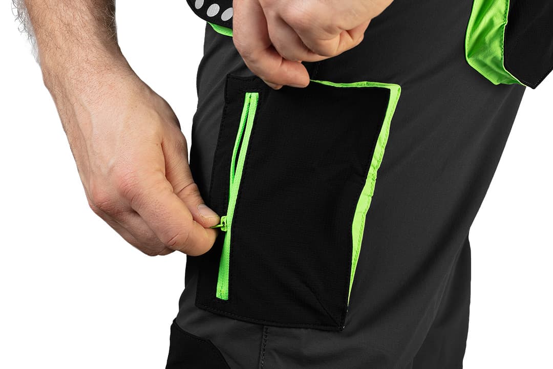 Spodnie robocze PREMIUM 4 way stretch czarne rozmiar XXXL 6