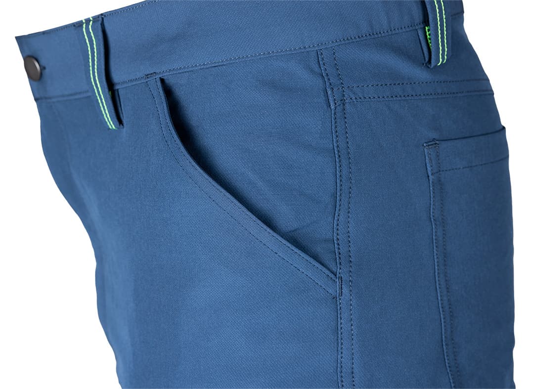 Spodnie robocze 4-way stretch granatowo-zielone rozmiar XS 6