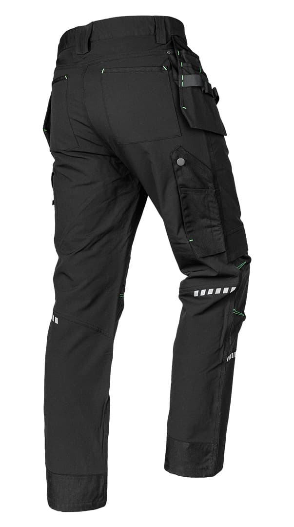 Spodnie robocze Mix&Match 4 way stretch z kaburami Cordura czarne rozmiar S 3