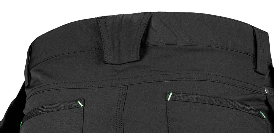 Spodnie robocze Mix&Match 4 way stretch z kaburami Cordura czarne rozmiar S 6