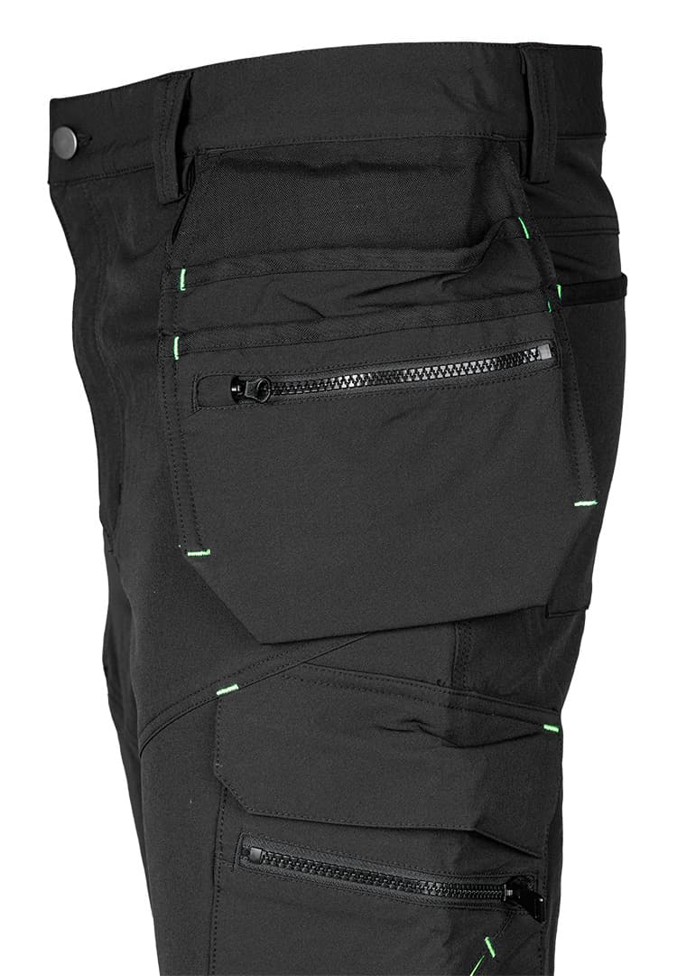 Spodnie robocze Mix&Match 4 way stretch z kaburami Cordura czarne rozmiar S 7