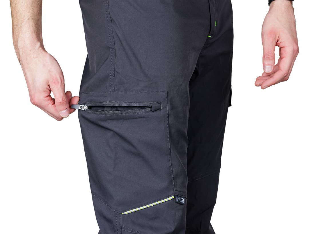 Spodnie robocze Mix&Match stretch szare rozmiar M 6