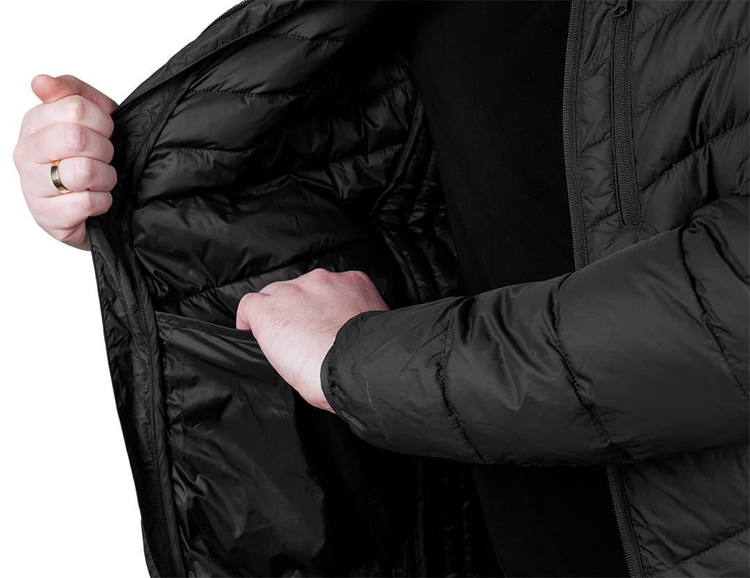 Kurtka pikowana puchowa lekka czarna rozmiar XL 5