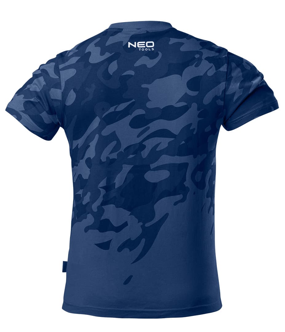 T-shirt roboczy Camo Navy rozmiar S 4