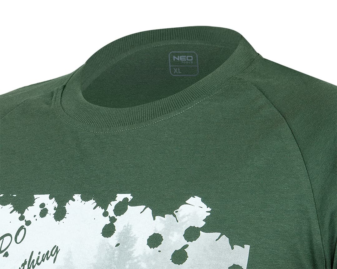 T-shirt outdoorowy z motywem lasu, rozmiar XL 6