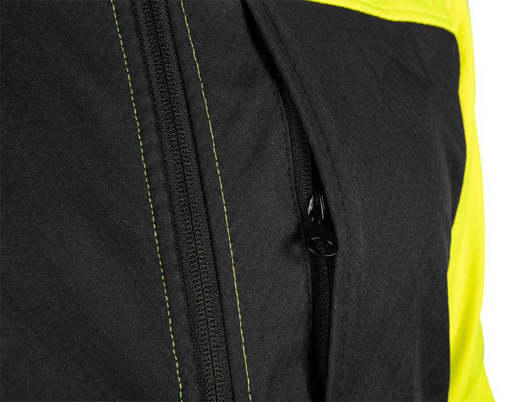 Kurtka robocza ostrzegawcza Softshell żółto-czarna rozmiar L 4