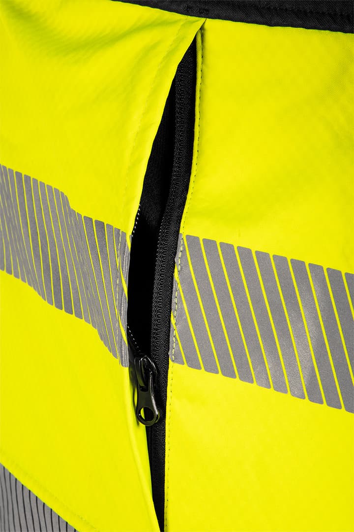 Kurtka robocza ostrzegawcza Softshell żółto-czarna rozmiar L 9