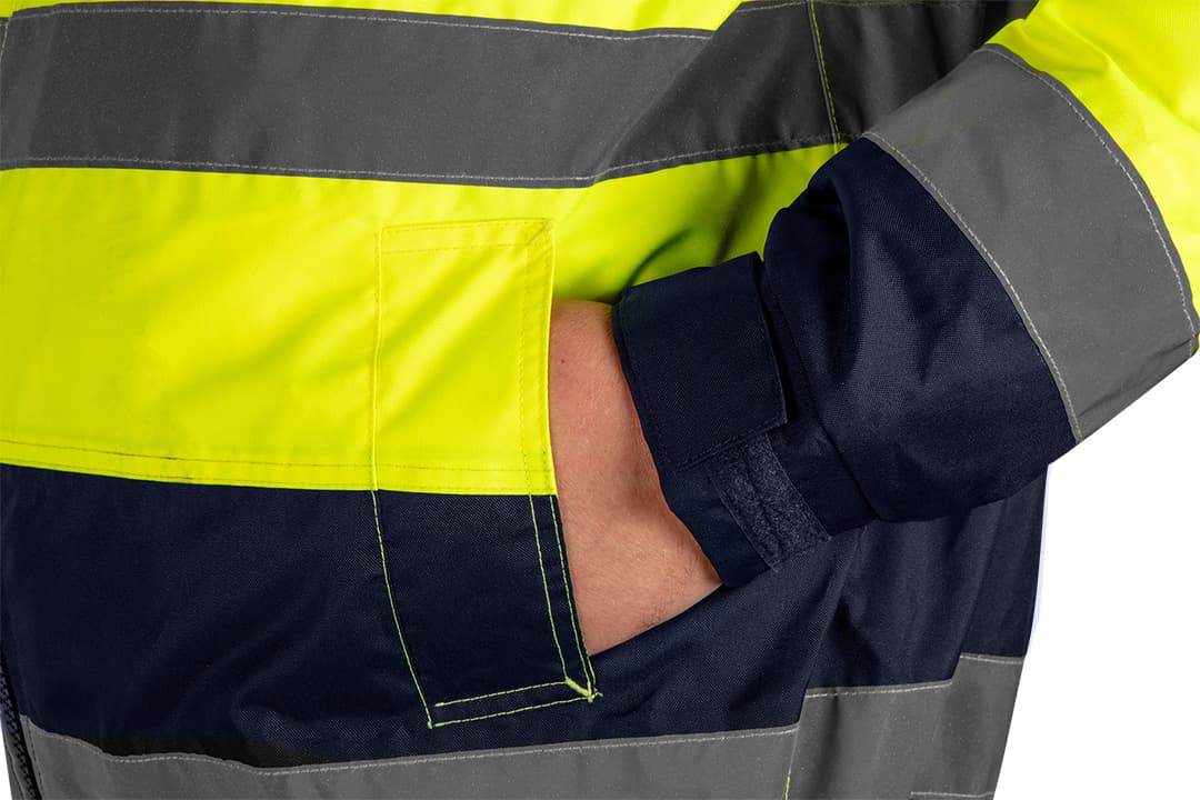 Kurtka robocza ostrzegawcza 3w1 ocieplana żółto-granatowa rozmiar L 7