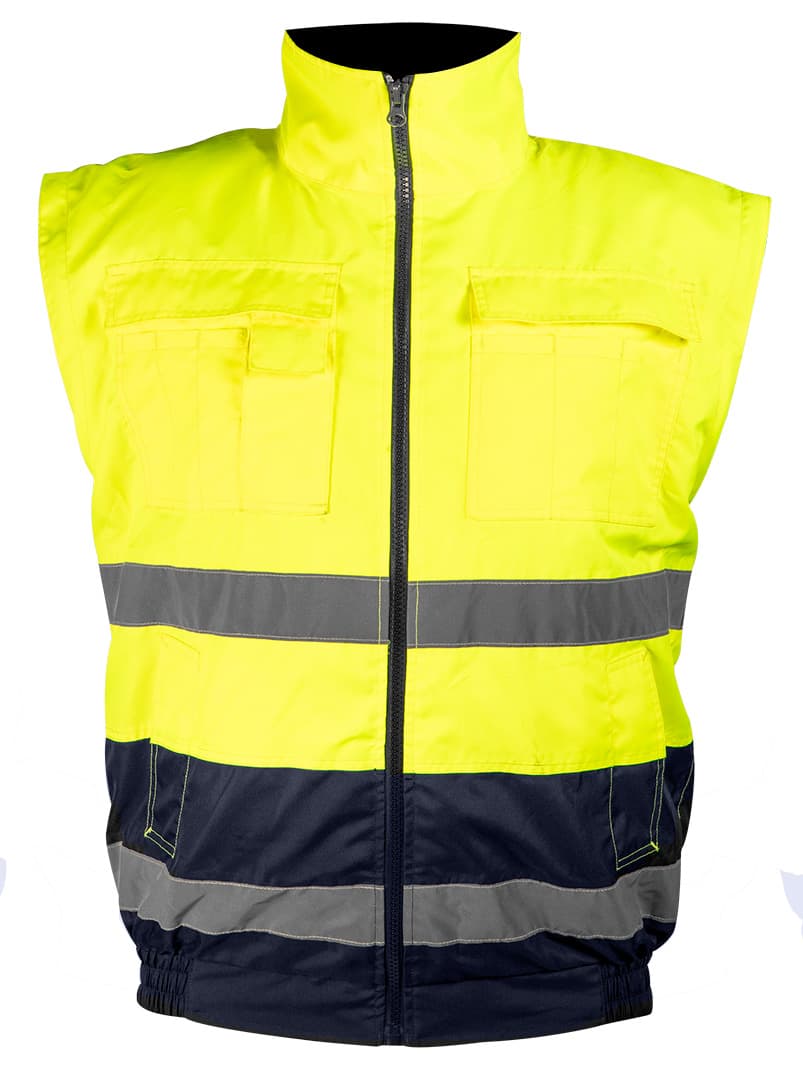 Kurtka robocza ostrzegawcza 3w1 ocieplana żółto-granatowa rozmiar L 10