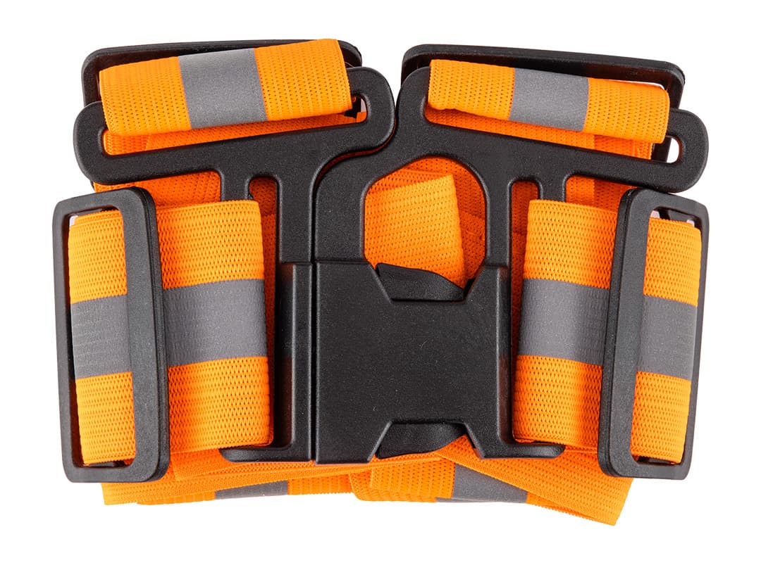 Szelki odblaskowe pomarańczowe uniwersalne do biegania i na rower 5