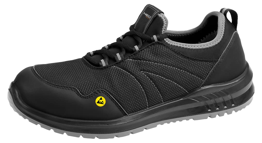 Półbuty robocze S1PL SR ESD z kompozytowym podnoskiem i wkładką kevlarową, rozmiar 41 5