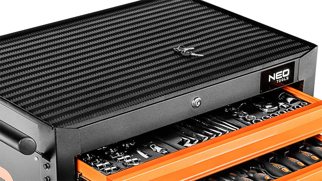 Szafka warsztatowa NEO TOOLS 6 szuflad z 149 narzędziami 4