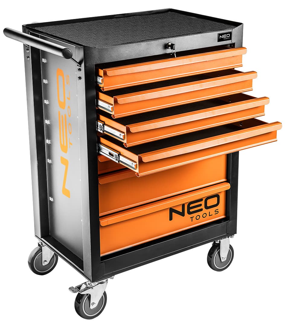 Szafka warsztatowa z 7 szufladami i 129 narzędziami 10