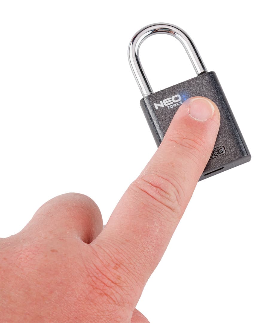 Kłódka na odcisk palca z trwałego stopu cynku 5