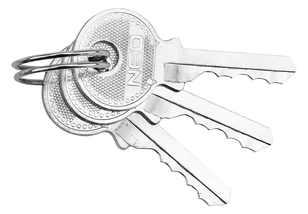 Kłódka żeliwna 40 mm z 3 kluczami 4