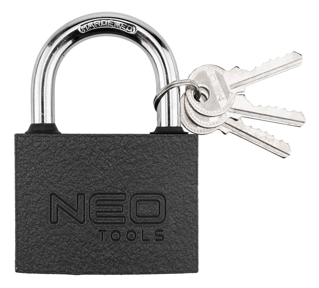 Kłódka żeliwna 75 mm z trzema kluczami 4