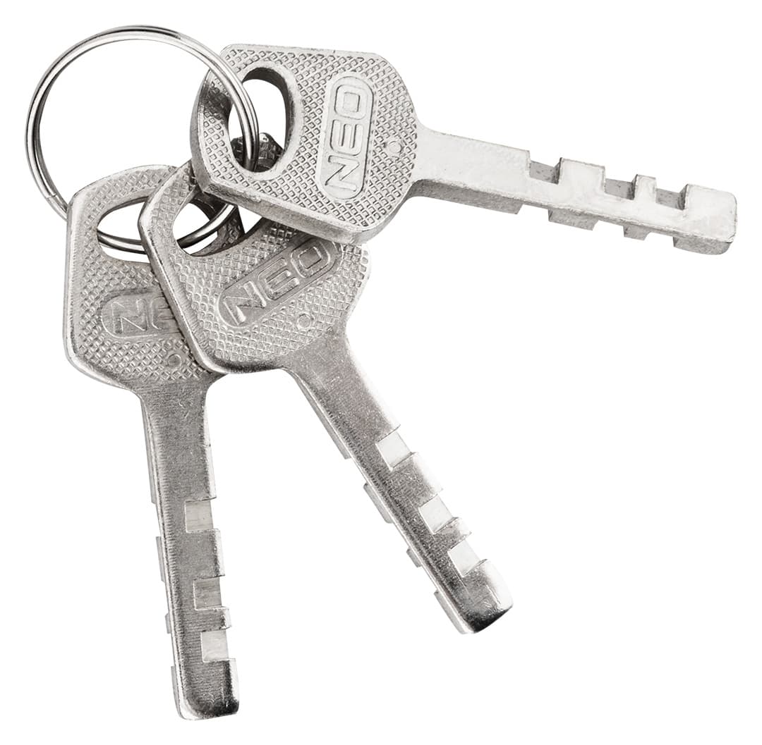 Kłódka trzpieniowa żeliwna 70 mm z 3 kluczami 8