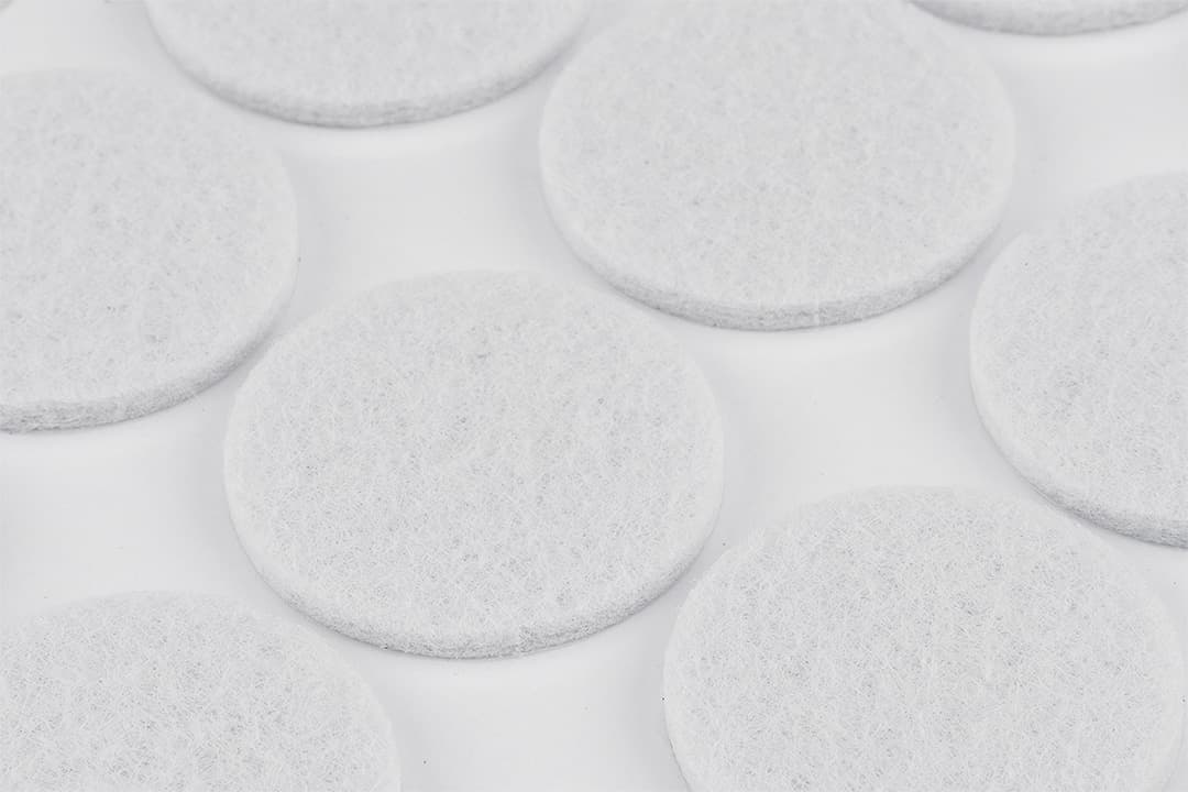 Okrągłe podkładki filcowe samoprzylepne białe 28 mm 12 sztuk 4