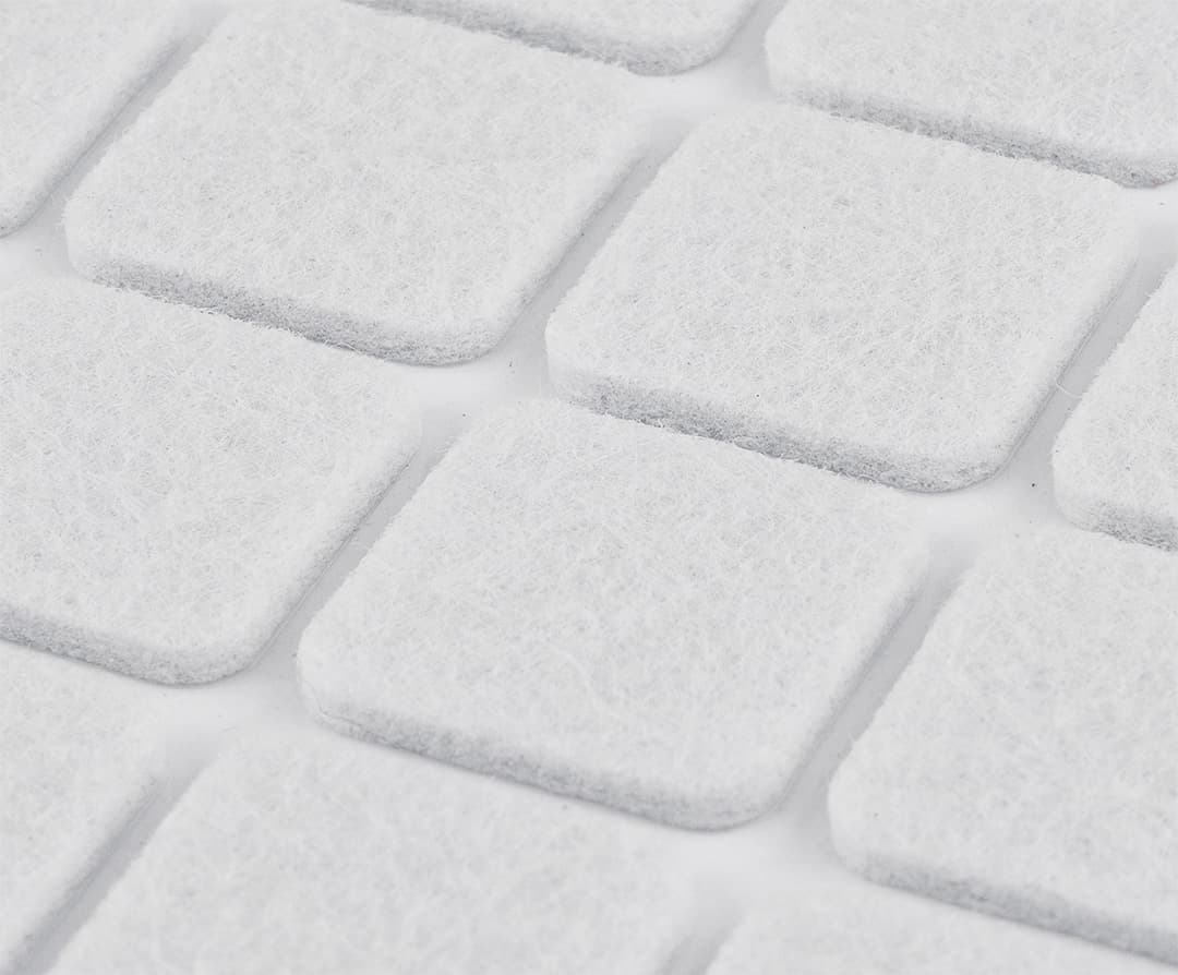 Podkładki filcowe samoprzylepne białe 20 x 20 mm 5