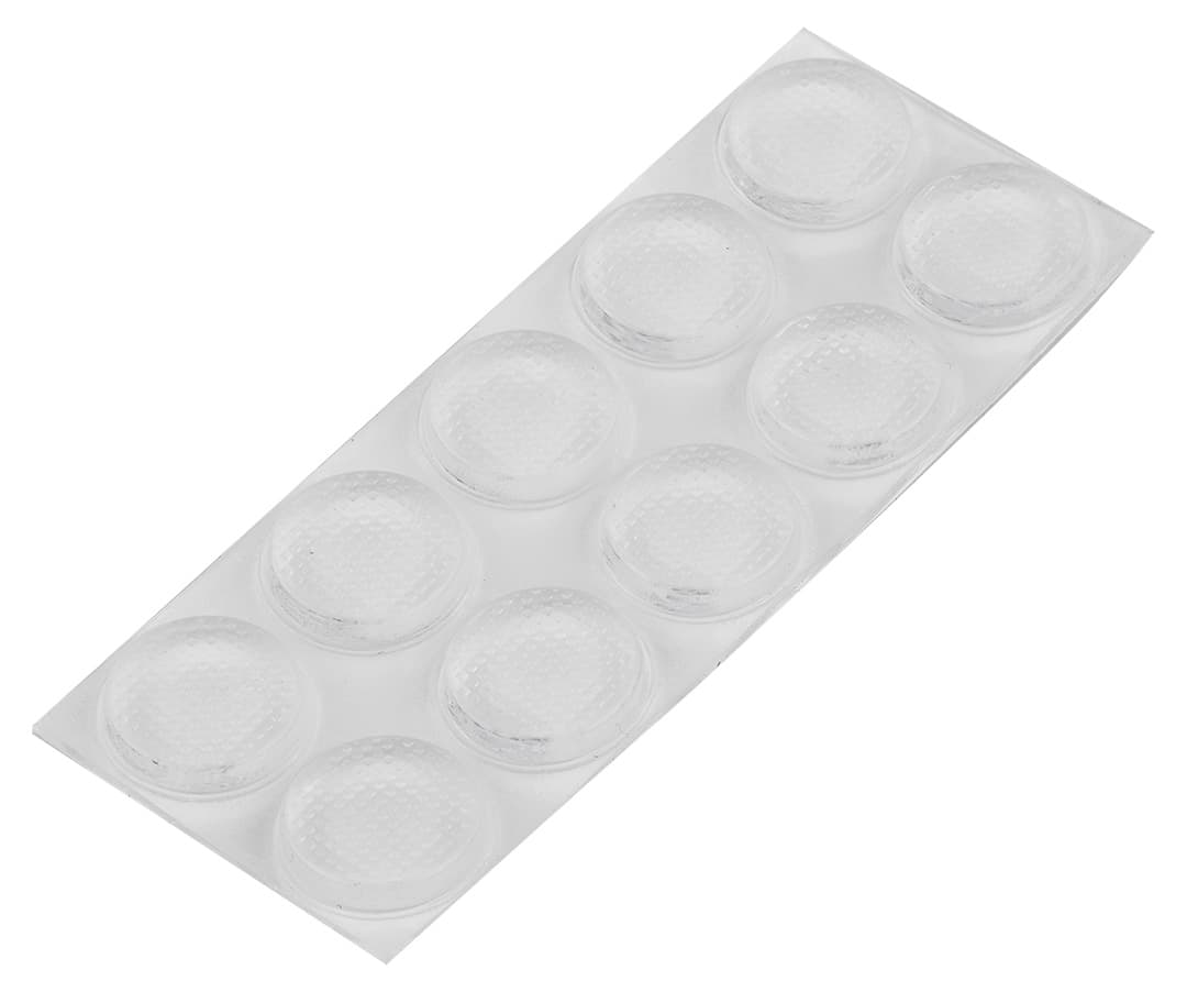 Podkładki silikonowe samoprzylepne przezroczyste 14 mm 10 sztuk 3