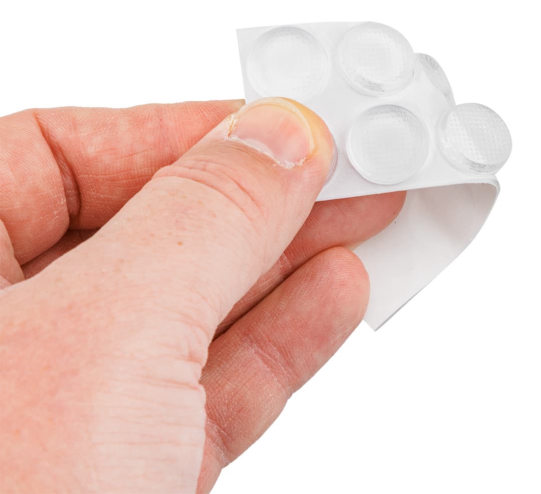 Podkładki silikonowe samoprzylepne przezroczyste 14 mm 10 sztuk 6