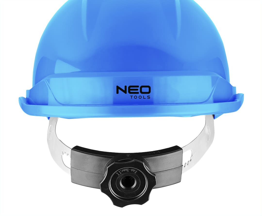 Hełm przemysłowy z regulowanym paskiem podbródkowym 9