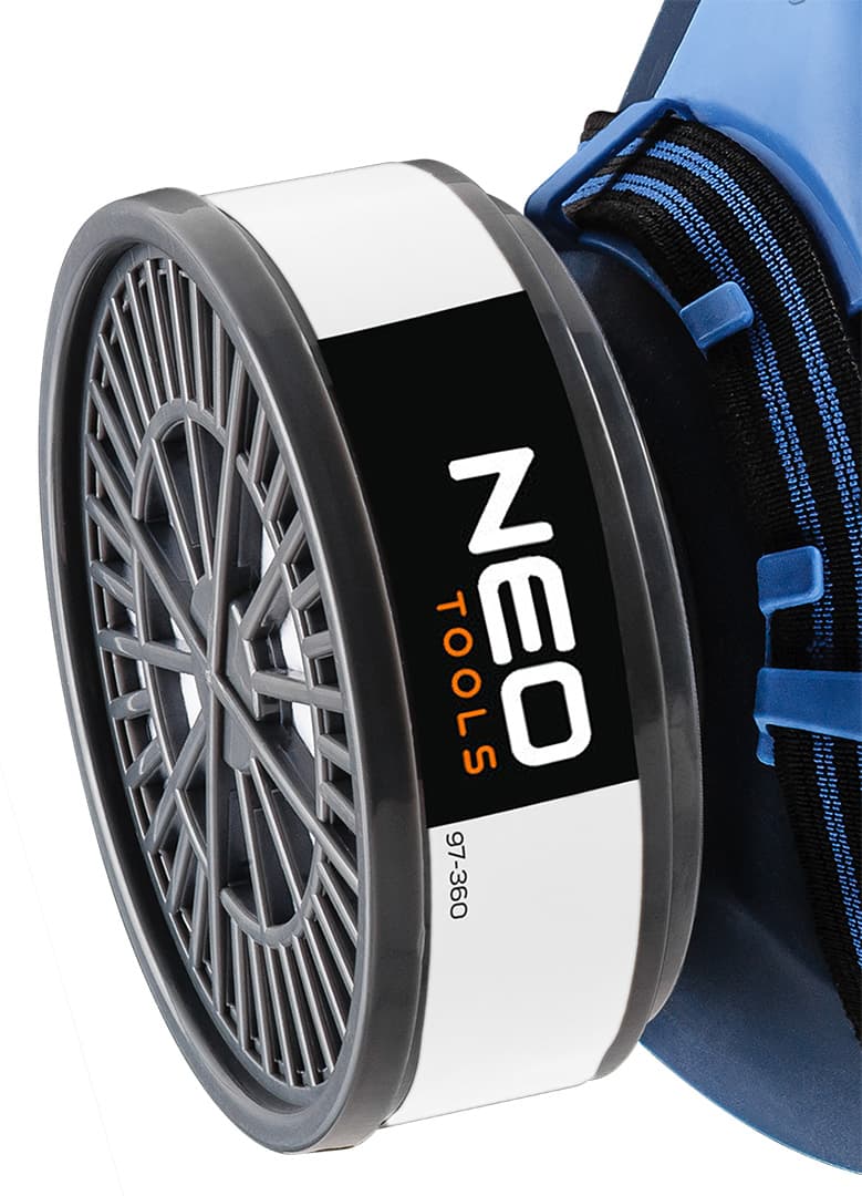 Półmaska silikonowa z dwoma filtrami P3 do ochrony dróg oddechowych 3