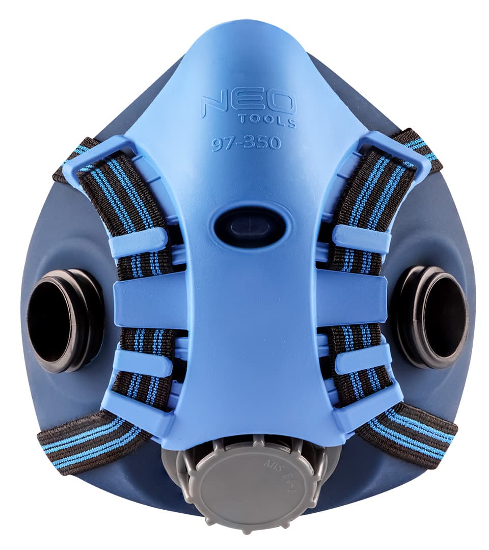 Półmaska silikonowa z dwoma filtrami P3 do ochrony dróg oddechowych 7