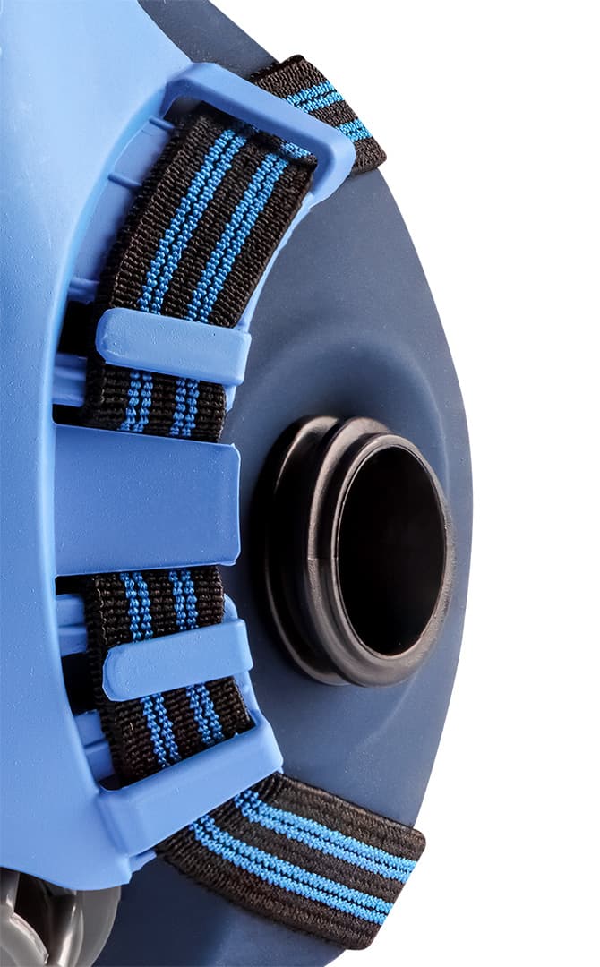 Półmaska silikonowa z dwoma filtrami P3 do ochrony dróg oddechowych 8