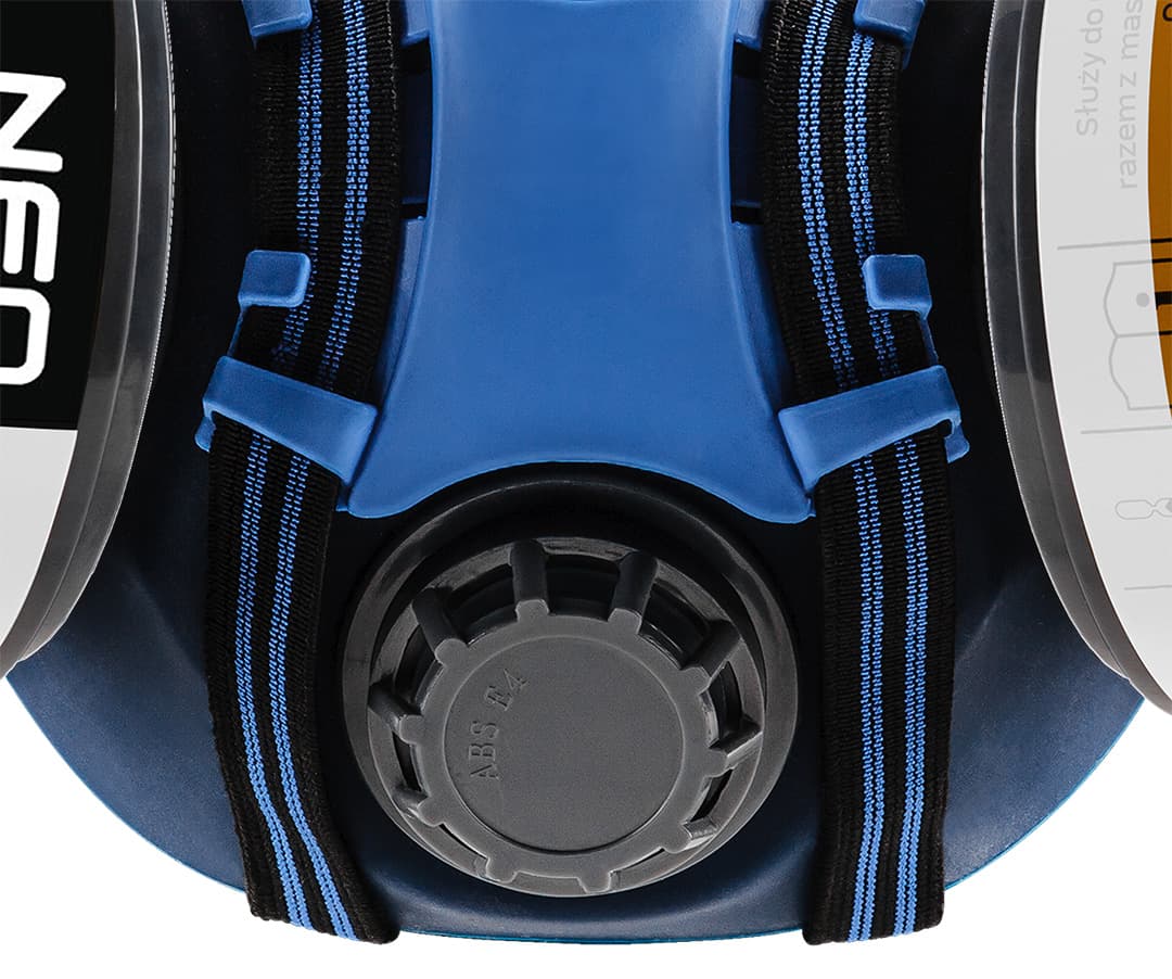 Półmaska silikonowa z dwoma pochłaniaczami A1P2 rozmiar R 2