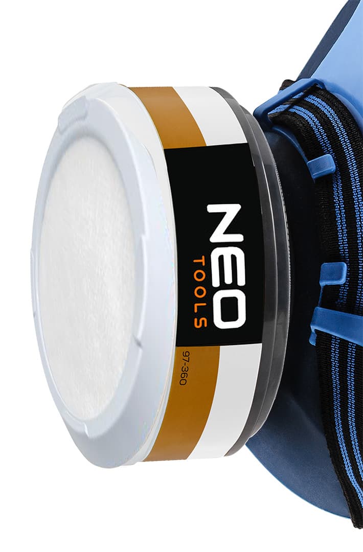 Półmaska silikonowa z dwoma pochłaniaczami A1P2 rozmiar R 7